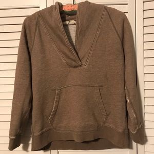 Brown/Tan J. Crew Cropped Sweatshirt